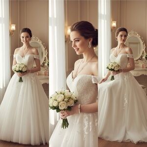 Bridal Faux Pearl 3pc Set Necklace Bracelet Earrings Rhinestone
